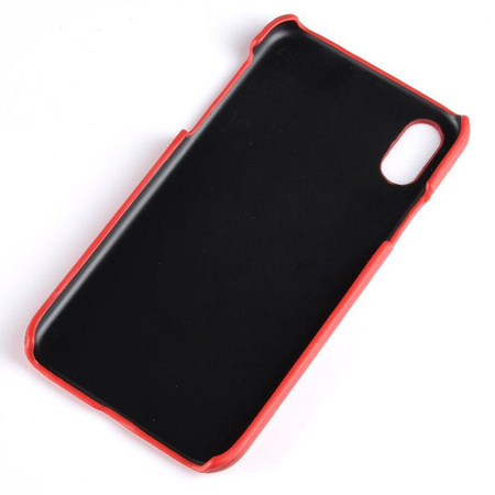 Crong Essential Cover - Coque pour iPhone Xs / X (rouge)