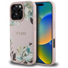 Guess Grained Printed Flower Pattern MagSafe - Case for iPhone 16 Pro (pink)