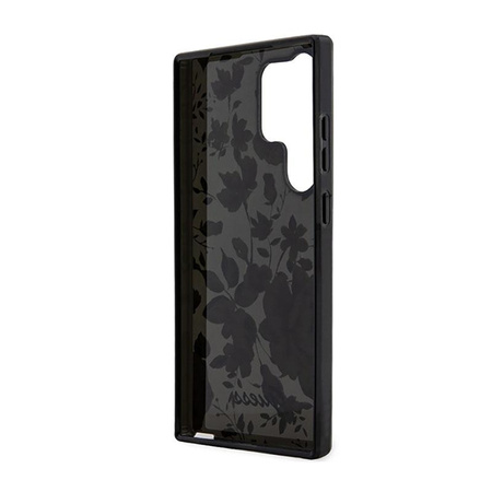 Guess Flower Collection - pouzdro pro Samsung Galaxy S23 Ultra (černé)