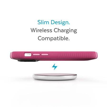 Speck Presidio2 Grip - Coque antidérapante pour iPhone 14 Pro Max (Digitalpink / Blossompink / White)