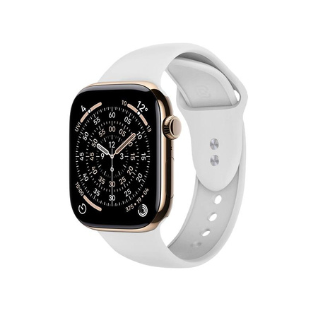 Crong Liquid - Řemínek pro Apple Watch 38/40/41/42 mm (bílý)