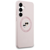 Karl Lagerfeld Silikon Karl & Choupette Heads MagSafe – Hülle Samsung Galaxy S25 FE (rosa)