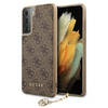 Guess 4G Charms Collection - Samsung Galaxy S21+ tok (barna)