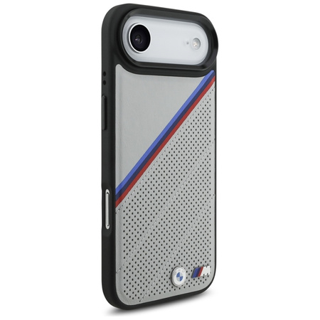 BMW M Tricolor Metal Logo MagSafe - iPhone Air Case (Gray)
