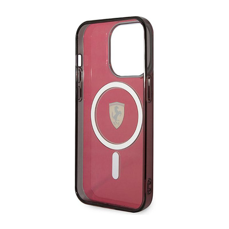 Ferrari Translucent MagSafe - Schutzhülle für iPhone 14 Pro Max (Rot)