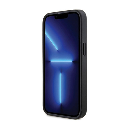 Guess Saffiano MagSafe - pouzdro pro iPhone 13 Pro (černé)