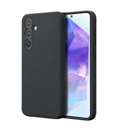 Barevný kryt Crong - Pouzdro Samsung Galaxy A55 5G (černé)
