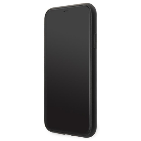 Karl Lagerfeld Saffiano Karl & Choupette Heads - iPhone 11 Pro tok (fekete)