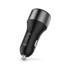 Crong Power Car Charger 63W – USB-C PD 45W Car Charger + USB QC 3.0 18W (Black)