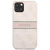 Guess 4G Printed Stripe - Coque pour iPhone 13 Mini (rose)