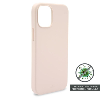 PURO ICON Cover - iPhone 12 Pro Max Case with Antimicrobial Protection (Sand Pink)
