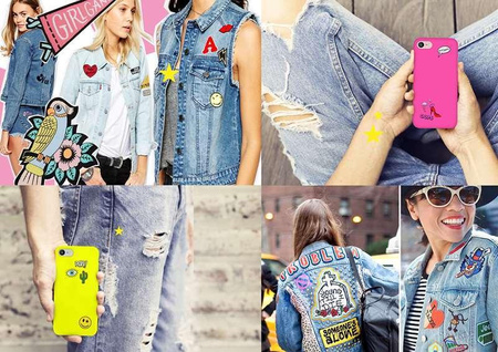 PURO Patch Mania - Samsung Galaxy A3 (2017) tok 5 matricával (sárga)