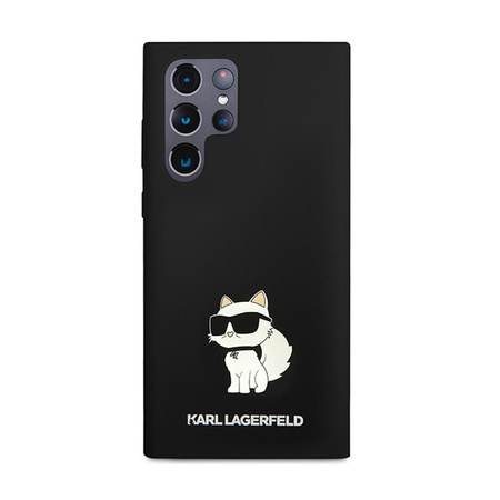 Karl Lagerfeld szilikon Choupette - Samsung Galaxy S24 Ultra tok (fekete)