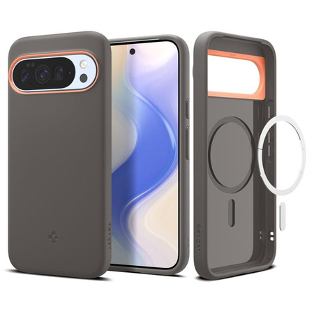 ETUI DO GOOGLE PIXEL 10 PRO XL do MAGSAFE SPIGEN NANO ORYGINALNE SZARE 