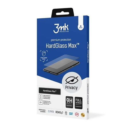 3mk HardGlass Matt Max Privacy - Verre trempé mat avec filtre de confidentialité pour Samsung Galaxy S25 Edge