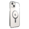 Speck Presidio Perfect-Clear ClickLock & Magsafe - iPhone 15 Plus / iPhone 14 Plus Hülle (Transparent / Chrom-Finish / Serene Silver)