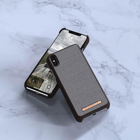 Nordic Elements Saeson Idun - Coque en matériau pour iPhone Xs Max (marron foncé)