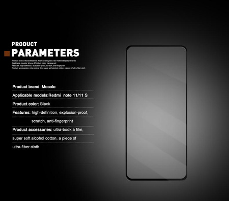 Mocolo 2.5D Full Glue Glas - Schutzglas für Xiaomi Redmi Note 11 / 11S
