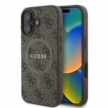 Guess 4G Ring Classic Logo MagSafe - iPhone 16 tok (barna)