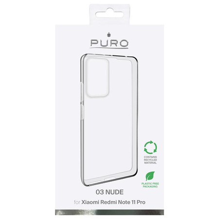 PURO 0.3 Nude - Xiaomi Redmi Note 11 Pro 4G/5G eco case (transparent)