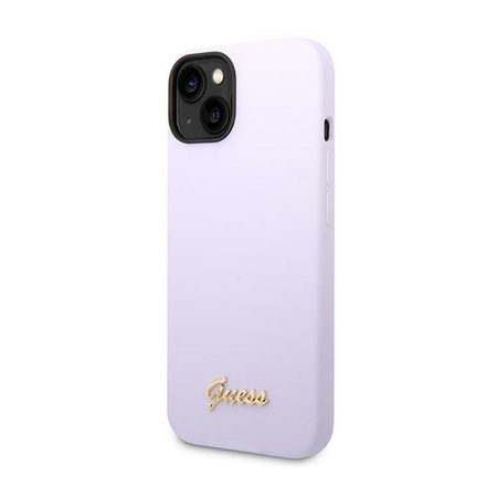 Guess Silicone Vintage - pouzdro pro iPhone 14 (fialová)