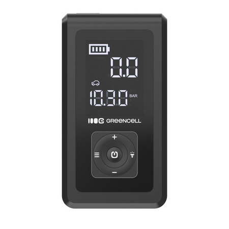 Green Cell - PowerBoost Air Autó Jump Starter / Starter / Zseblámpa / Powerbank autóhoz kompresszorral 8000mAh 1000A