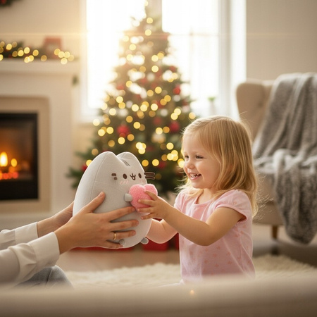 Pusheen - Peluche con cuore 24 cm