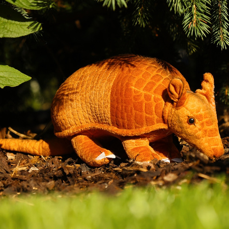 Rappa - Peluche realistico mascotte armadillo 28 cm Eco-Friendly