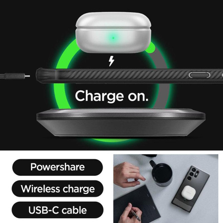 Spigen Rugged Armor - Hülle für Samsung Galaxy S23 Ultra (Mattschwarz)