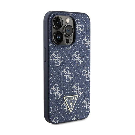 Guess 4G Triangle Metal Logo - Case for iPhone 15 Pro (blue)