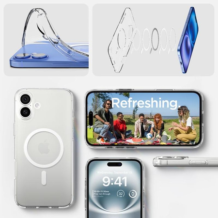 Spigen Liquid Crystal MagSafe - étui pour iPhone 16 (transparent)