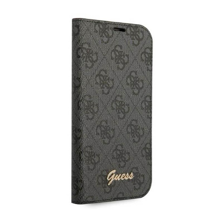 Guess 4G Metal Camera Outline Booktype Case - iPhone 14 Pro Max Case (black)
