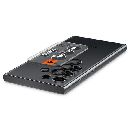 Spigen Optik Pro GLAS.TR EZ Fit Camera Protector 2-Pack - Lens protection glass for Samsung Galaxy S24 Ultra (2 pcs) (Black)