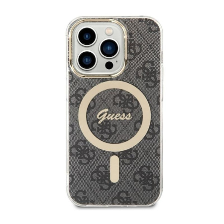 Guess 4G MagSafe - pouzdro pro iPhone 14 Pro (černé)