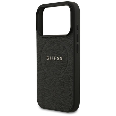 Guess Grained Ring MagSafe - Hülle iPhone 17 Pro (schwarz)