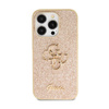 Coque Guess Glitter Script Big 4G - iPhone 14 Pro Case (Gold)