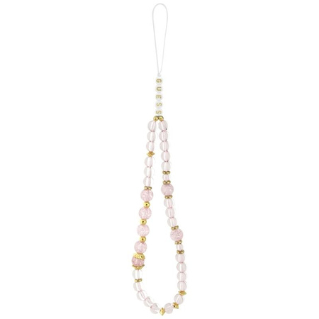 Guess IML Flowers Electro Pearl Strap MagSafe - Hülle iPhone 17 Pro Max (rosa)