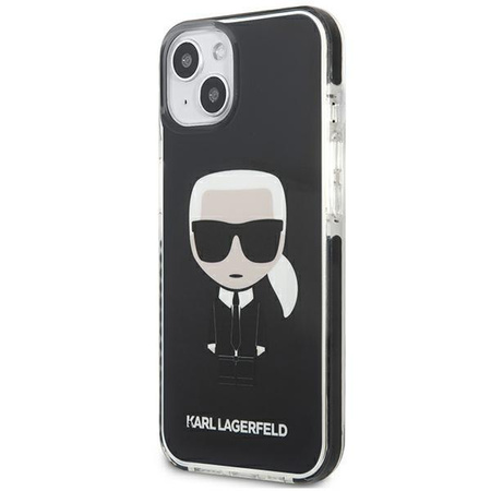 Karl Lagerfeld Fullbody Ikonik - iPhone 13 mini Tasche (Schwarz)