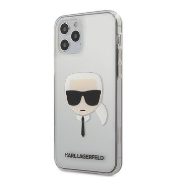 Karl Lagerfeld Head - iPhone 12 / iPhone 12 Pro tok (átlátszó)
