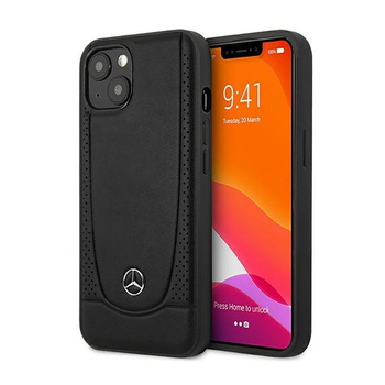 Mercedes Leather Urban Line - iPhone 14 Plus tok (fekete)