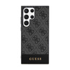 Guess 4G Bottom Stripe Metall Logo Kollektion - Samsung Galaxy S24 Ultra Case (schwarz)
