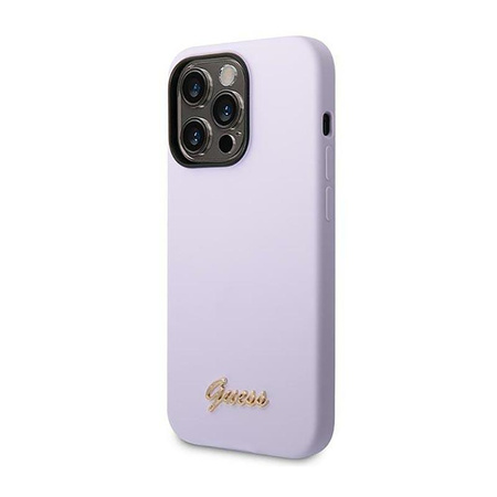 Guess Silicone Vintage - Case for iPhone 14 Pro Max (Purple)