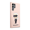 Karl Lagerfeld Silicone NFT Ikonik - pouzdro pro Samsung Galaxy S23 Ultra (růžové)