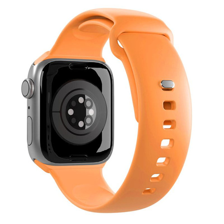 PURO ICON - Elastisches Armband für Apple Watch 44/45/46/49 mm (S/M & M/L) (Apricot)