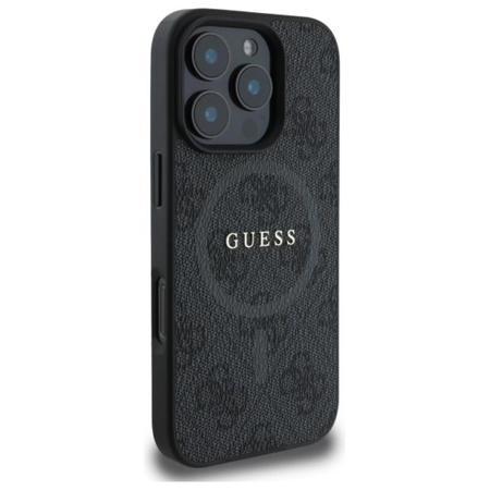 Guess 4G Ring Classic Logo MagSafe - iPhone 16 Pro Max Tasche (schwarz)