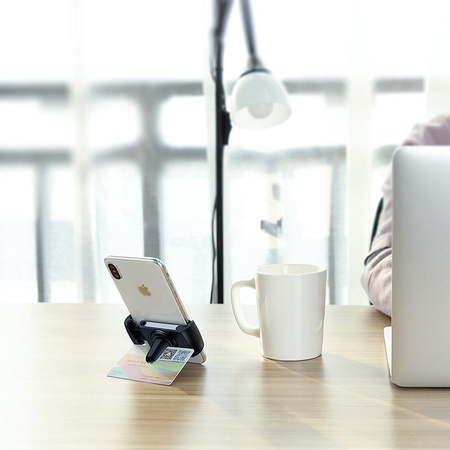 Crong Univerzális Okos Autós Tartó – Univerzális autós telefontartó 4"-6,5"-os telefonokhoz (fekete)