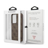 Guess 4G Metall Logo - Samsung Galaxy S21 Ultra Tasche (braun)