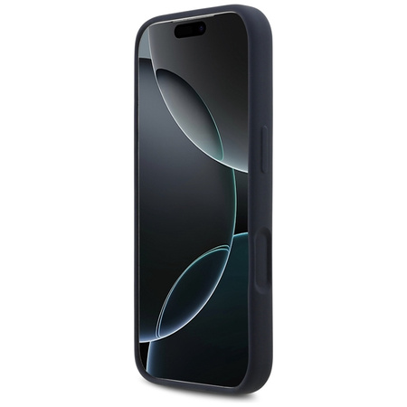 Red Bull Silikonhülle mit übergroßem, vertikalem Logo und MagSafe-Vertikalverschluss – iPhone 17 Pro (Marineblau)