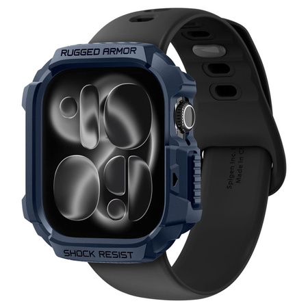 Spigen Rugged Armor V2 - Pouzdro pro Apple Watch 10/11 42 mm (tmavě modrá)
