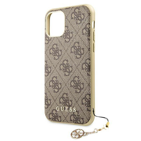 Guess 4G Charms Collection - iPhone 11 Case (brown)